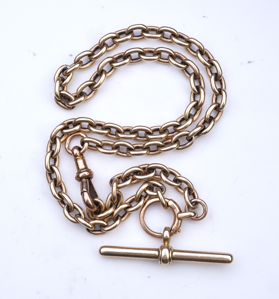 A gold watch chain, circa 1900